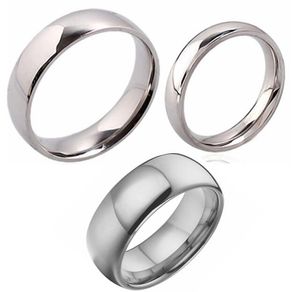 Bulk lots 1500pcs TOP MIX of 4mm 6mm 8mm SILVER BAND 316L Stainless Steel Rings Comfort-fit Quality MEN WOMEN Rings Wholsesale Jewelry lot