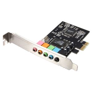 Freeshipping PROMOTION! PCI Express PCI E 5.1 Channel 3D Audio 6 Channels Digital Sound Card For win XP