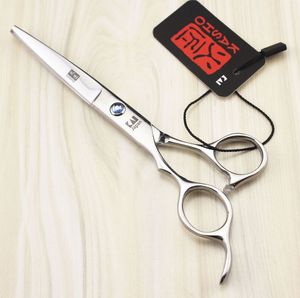 Tesoura profissional de corte de cabelo barbeiro nova chegada kasho 5,5 polegadas 6.0 polegadas 6cr esquerdo usuário