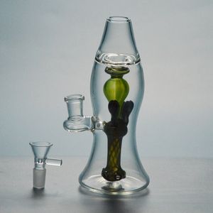 5 mm dicke Glasbongs Interne Recycler-Bong-Lava-Lampe DAB-Ölplattformen Gerade Rohrwasserpfeifen mit 14 mm weiblicher Schüssel XL-Lx3