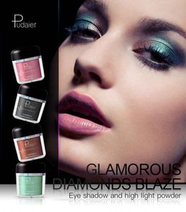 Pudaier 28 colori ombretto luccicante ombretto glitterato nudo nuovi cosmetici trucco impermeabile in polvere per occhi di bellezza