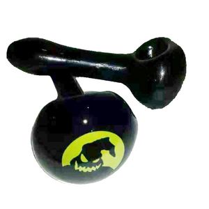 Jack Boogie Man Spoon Pipe Tubo di vetro spesso 11 cm Pipa per fumatori di Halloween Bruciatori a nafta Party Scarey Accessori per fumatori per Natale IN MAGAZZINO