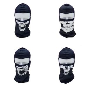 ciclismo crânio Outdoor capô rosto cheio cabeça de esqueleto máscaras Tactical cosplay capuzes engrenagem do partido do Dia das Bruxas máscaras assustadoras máscara de esqui