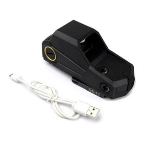 Tactical Hartman MH1 Red Dot Sight Sight Maior Campo Scope Com Quick Destacar e Carregador USB para Caça Air soft Preto