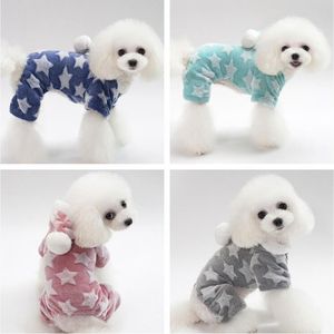 1 PCS собака костюм мягкий коралловый флис материал одежды любимчика игрушечного пуделя осень зима теплая собака одежда 5 размер животное украшения