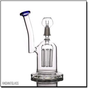 Hookahs Glass Bong Nowa konstrukcja Eight Arm Tree Percolated Oil Pigle Gruby rura wodna z paznokciami