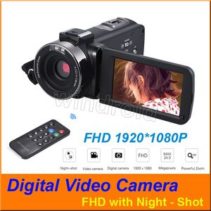 24MP Digital Video Camera FHD 1080P Night-shot HotShoe Digital Camcorder 3 
