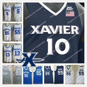 Custom Xavier Musketeers College Koszykówka # 3 Quentin Goodin 5 Trevon Bluiett 32 Zach Freemantle 0 Daniel Ramsey 25 Jason Carter Jersey 4xl