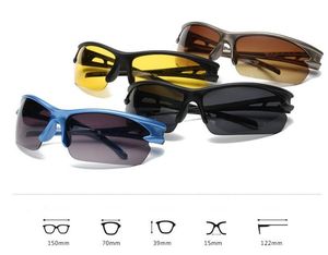 Sortiert Sonnenbrillen für Frauen und Männer Fahrbrillen UV400 Outdoor-Sonnenbrille 7 Farben PC-Frame Großhandel