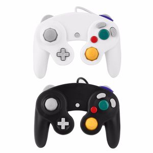 Beyaz Siyah Kablolu Analog Oyun Kontrolörü Joypad Joystick GameCube NGC Yüksek Kaliteli Hızlı Gemi için Gamepad