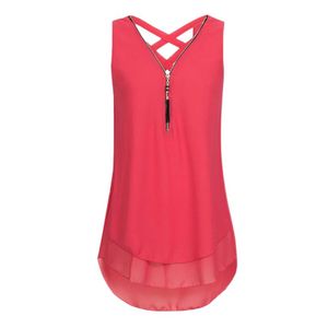 2018 Women Sexy Lace Tank Tops Sleeveless Zipper V-Neck T Shirts Summer Fashion Casual Cotton Camisole Tops 4.27