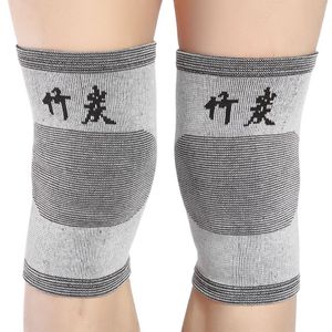 1 Pair Knee Warm Support Brace Leg Arthritis Injury Gym Sleeve Elasticated Bandage knee Pad Charcoal Knitted Elbow kneePad