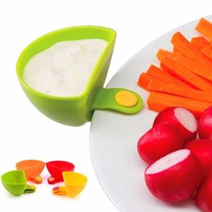 Dip Clips Kitchen Bowl kit Tool Small Dishes Spice Clip For Tomato Sauce Salt Vinegar Sugar Flavor Spices