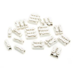 180PCS Quick Splice Lock Spring Wire Connectors Electrical Cable Clamp Screw Terminal Barrier Block for LED Strip Light Wire Connecting