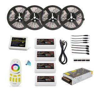 5050 RGBW Led Strip kit WIFI Remote Controller + 20M 12V Waterproof ip65 Dimmable+2.4G Controller and 20A Power supply