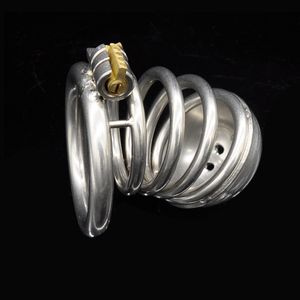 Stainless Steel Penis Cage With Lock Cock Ring Sleeve Male Chastity Device Cages Belt Cockring Sex Toys For Men