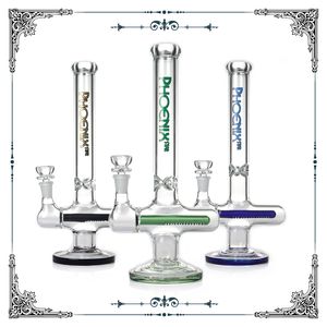 straight tube base Glass water pipes smoking smoke bong 12 inches classics design inline perc Percolator Dab Rigs factory wholesale