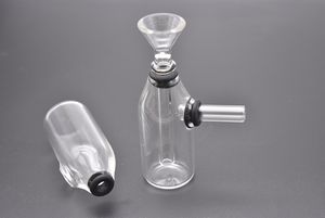 Mini Bubbler Water Pipe Glass Oil Black Bong 4.2 