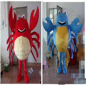 2018 Wysokiej Jakości Crab Maskotki Kostium Kostium Kreskówki Kostium Dorosły Rozmiar Sea Aniaml Crab Cartoon Maskotki Boże Narodzenie Kostiumy