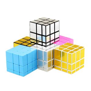 Magic Cubes 3x3x3 Profesjonalne Lustro Magiczna Odlewanie Pokryte Puzzle Podział Cube Zabawki Twist Puzzle DIY Zabawki edukacyjne dla dzieci