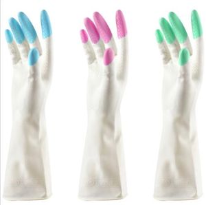 Household Rubber Gloves Latex Washing Kitchen Dish Car Cleaning Plumber Long Gloves non-slip Organization Housework Tools 32cm new