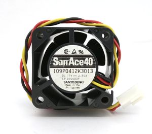 Originale SANYO 109P0412K3013 DC12V 0.55A 40x40x28MM 3 Linee Ventola di raffreddamento del computer