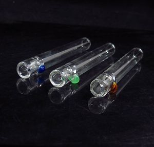 12mm Konzentrat Schnupper billiges Glas One Hitter Rauchpfeife Tabaklöffel Schwere Mischung Farbe kostenloser Versand Großhandel