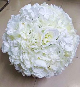 送料無料新しい40cm DIA。結婚式の造花の結婚式のテーブルの花のボールの中心的な装飾的な舞台背景ロードリードの花