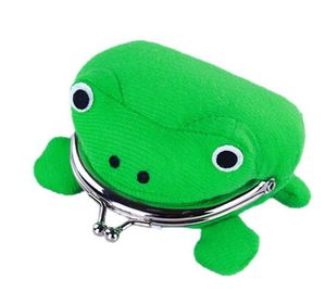 Groda Coin Case Purse Charm Key Soft Furry Plush Bag Green Anime Cosplay Wallet Plush Novelty Väskor för barn Vuxna