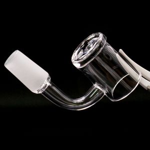 Nargile Quartz Banger 4mm kalınlığında üst 10mm 14mm 18mm kadın erkek 90 45 Bong için