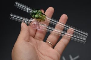 14cm Colorful Glass Taster Pipe Skull One-hitter Pipe Glass Pipes Cigarette Bat One Hitter Pipe Filtri per sigarette