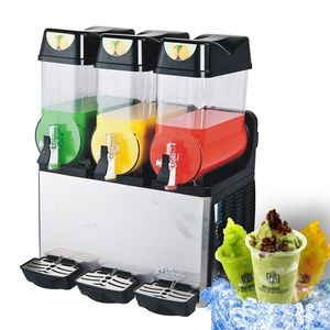 Kolice Free shipment to door kitchen 3*12L tanks smoothie frozen drinks machine slushie maker