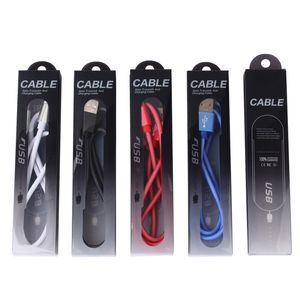 10 pcs Cell Phone USB Charging Cables Data Line For Android Samrt Phone With Retail Box Custom Fast Charging Cable