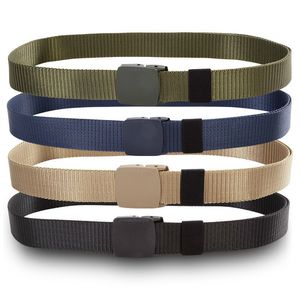 Militär Canvas Belt för Mens Marine Corps Tactical Belts Plast Spänne Bälten Nylon Utomhus Sport Ceinture Jeans Casual Cintos