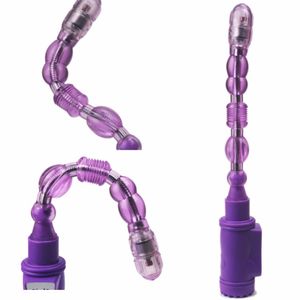 Candiway Beads Vibrator Masturbators Lover Sexspel Analsexleksaker Butt Plug Erotiska Pärlor Vibrationer 6Speed ​​Vuxen Sexprodukter Y18103105