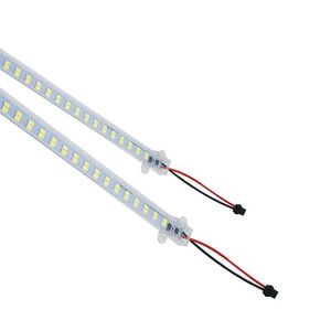 SMD 5730 LED tüp AC 220V 10W Yüksek Parlaklık Sert Rijit LED şerit çubuk ışıkları 50cm 72leds 100cm 144leds LED floresan tüpler için enerji tasarrufu