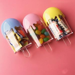 Scatole regalo di plastica per scatole di caramelle per feste di compleanno per bambini a forma di ghiacciolo adorabili Spedizione gratuita