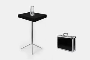Magic Props Afstandsbediening Munten in glazen tafel met aluminium behuizing Luxe versie Vier munten Stijl Station Tricks MentaliMe Product