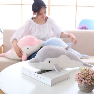 50 cm morbido delfino giocattoli di peluche bambole farcite in cotone cuscino animale cuscino pisolino ufficio kawaii giocattolo per bambini regalo di natale per ragazze LA018