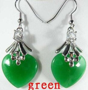 Ädla femmes vert amour chaleur pärla perles jewerly boukes d'oreilles