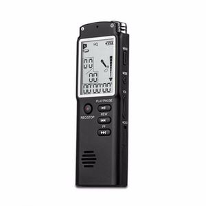 Freeshipping Mini Profesjonalny Nagrywanie Głos Dekorować Czas Wyświetlacz Duży Ekran Digital Voice Audio Recorder Dictaphone Odtwarzacz MP3