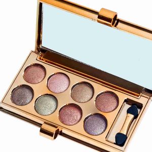 Lameila Shimmer Lidschattenmarke Palette wasserdicht lang dauerhaft 8 farbpigmentierte warme Glitzer Lidschatten Palette Luxus Make -up