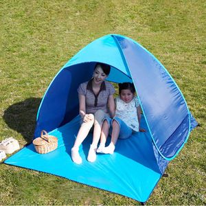 Outdoor Wandern Camping Zelt UV Schutz Vollautomatischer Sonnenschutz Schnell Öffnen Pop Up Strand Markise Angeln Zelte Schiff Von UNS