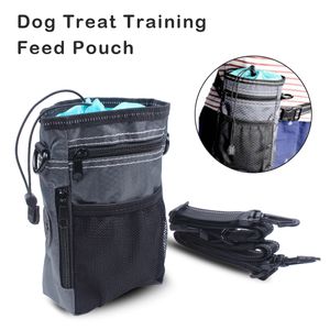 Dog Treat Training Pouch Dog Training Oxford Bag with Belt Strap Easily Carries Toys Kibble Treats