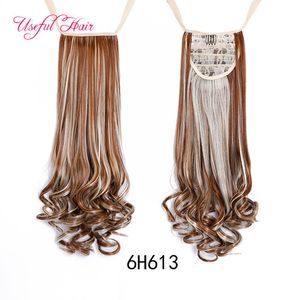 Beautigul em Dia dos Namorados Rabotail Hair Extensões Encaracolado Cabelo Sintético Pônei Cauda Long Cabytails Para Cabelo Curly Bonitos Para Mulheres Negras