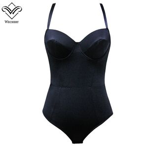 WECHERY Vücut Şekillendirici Bel Eğitmen Bodysuit Kadınlar Mesh Zayıflama İç Tam Vücut Shapewear Modelleme Şort Culotte Venta Plat