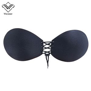 WeChery Breastless бюстгальтер толчок Bralette сексуальные бюстгальтеры для бикини свадебное платье женщин силиконовые невидимые клейки бюстгальтеры Soutien ущелье BH