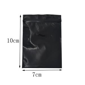 7*10 cm Kleine Schwarze Wiederverschließbare Zip-Lock Plastiktüte 200 teile/los Selbstdichtende Zip-lock Verpackungsbeutel Schmuck Geschenk Elektronische Verpackung Aufbewahrungstasche