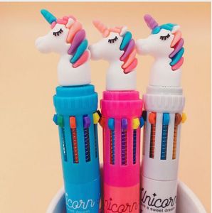 Dream Unicorn 10 färger Chunky Ballpoint Pen School Office Supply Presentpapper Papelaria Escolar Ga312