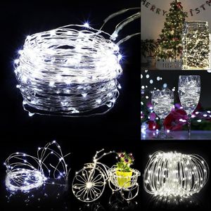 LED Strings Lights 2M 20led Button Battery Operate Bayry String Light Micro Miedź Drutu Księżyc Lampa Boże Narodzenie ślub